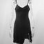 Summer Sexy Mini Dress Women Sleeveless Strap Streetwear Backless Folds Bodycon Split Black Dress Party Elegant A-LINE Dresses - Slobuy