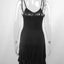 Summer Sexy Mini Dress Women Sleeveless Strap Streetwear Backless Folds Bodycon Split Black Dress Party Elegant A-LINE Dresses - Slobuy