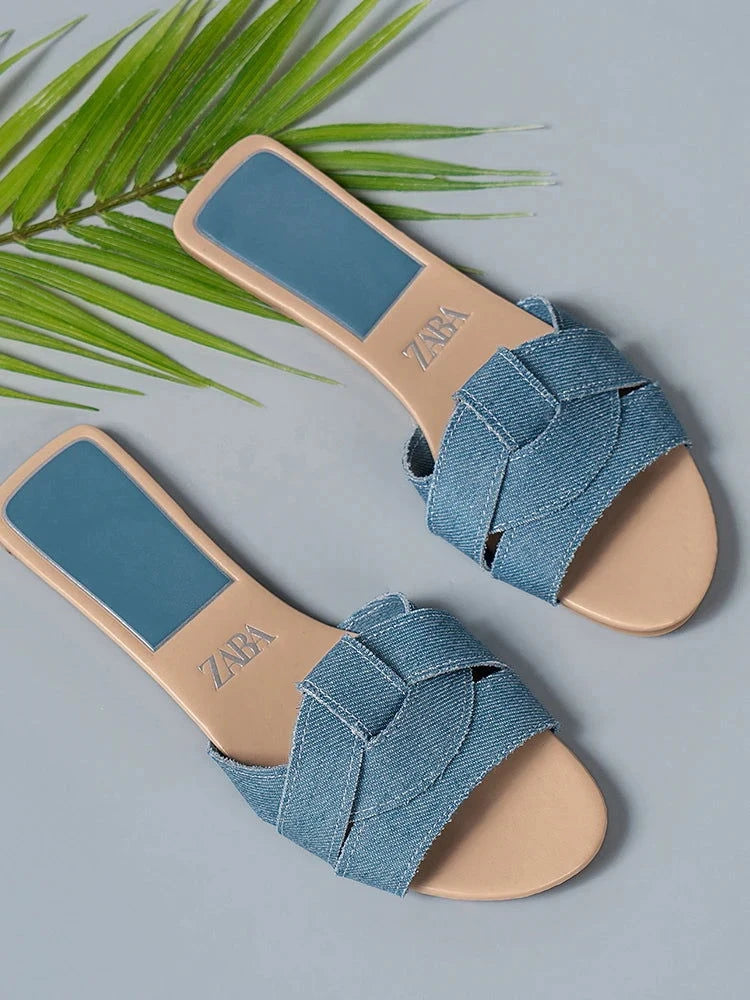Summer Slippers Women Flat Luxury Outdoor Beach Flip Flops Female Sandals Trend Brand Design Slides Shoes Woman 2024 Big Size 42 - Slobuy