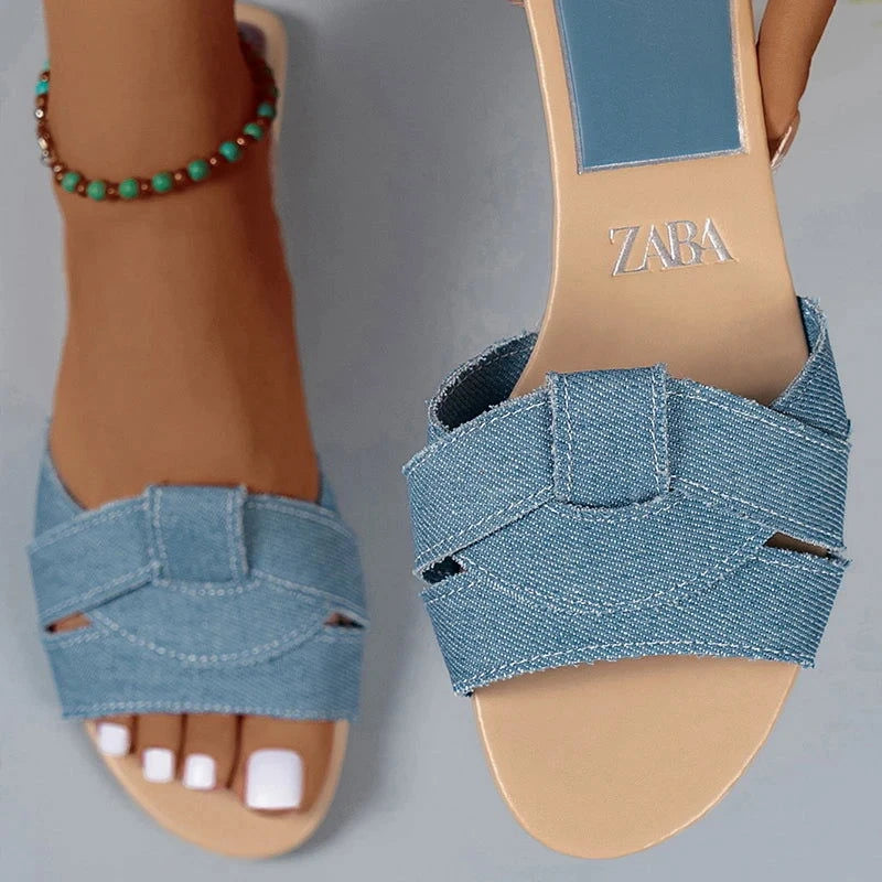 Summer Slippers Women Flat Luxury Outdoor Beach Flip Flops Female Sandals Trend Brand Design Slides Shoes Woman 2024 Big Size 42 - Slobuy
