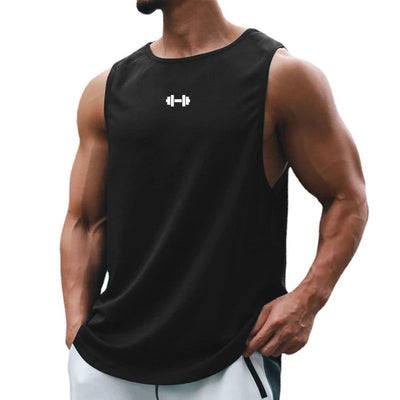 Summer Tank Top Mens Gym Fitness Training Clothing Quick Dry Silm Fit Bodybuilding Sleeveless Shirts Men Fashion Basketball Vest - Slobuy