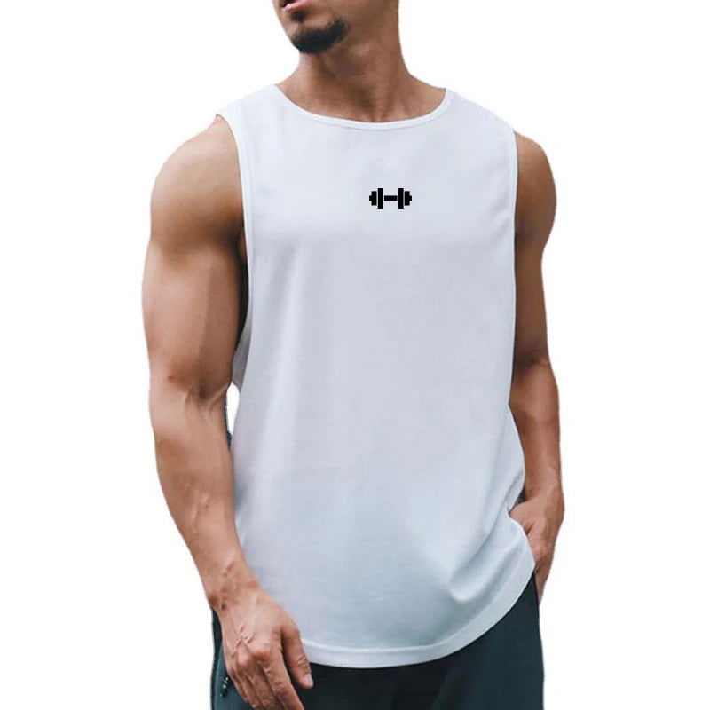 Summer Tank Top Mens Gym Fitness Training Clothing Quick Dry Silm Fit Bodybuilding Sleeveless Shirts Men Fashion Basketball Vest - Slobuy