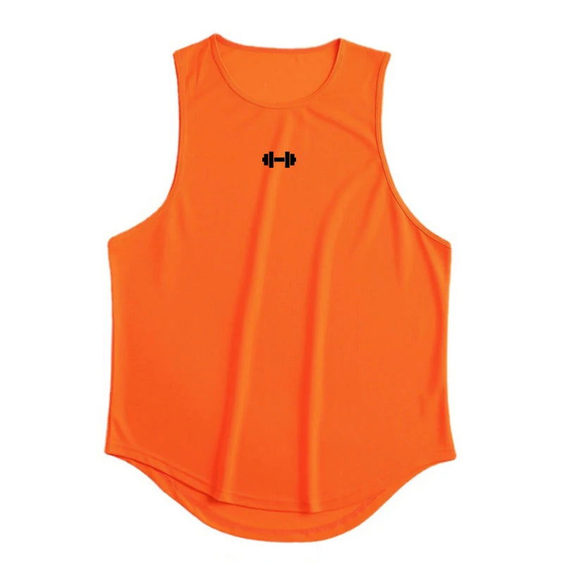 Summer Tank Top Mens Gym Fitness Training Clothing Quick Dry Silm Fit Bodybuilding Sleeveless Shirts Men Fashion Basketball Vest - Slobuy