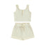Summer Toddler Baby Girls Outfit Clothes Sets Solid Color Button Vest + Ribbed Drawstring Shorts Baby Children Clothing - Slobuy