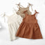 Summer Toddler Girl Dress Solid Cotton Sleeveless Children Dress Kids Sundress Slip Dress Fashion Girls Clothing - Slobuy
