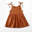 Summer Toddler Girl Dress Solid Cotton Sleeveless Children Dress Kids Sundress Slip Dress Fashion Girls Clothing - Slobuy