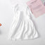 Summer Toddler Girl Dress Solid Cotton Sleeveless Children Dress Kids Sundress Slip Dress Fashion Girls Clothing - Slobuy