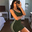 Summer Women Casual Sheath Dress Lady Spaghetti Strap Sleeveless Sexy Stretch Slim Dress Vestidos QT030 - Slobuy