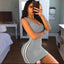 Summer Women Casual Sheath Dress Lady Spaghetti Strap Sleeveless Sexy Stretch Slim Dress Vestidos QT030 - Slobuy