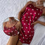 Summer Women Fashion Lace Sexy Sleeveless U-Neck Spaghetti Strap Lingerie Sain Sleepwear Comfortable Nightwear Home Clothes - Slobuy