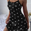 Summer Women Fashion Lace Sexy Sleeveless U-Neck Spaghetti Strap Lingerie Sain Sleepwear Comfortable Nightwear Home Clothes - Slobuy