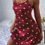 Summer Women Fashion Lace Sexy Sleeveless U-Neck Spaghetti Strap Lingerie Sain Sleepwear Comfortable Nightwear Home Clothes - Slobuy