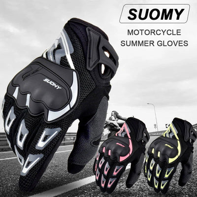 Suomy Motorcycle Gloves Summer Mesh Breathable Moto Gloves Men Women Touch Screen Motocross Gloves Touch Screen Cycling Gloves - Slobuy