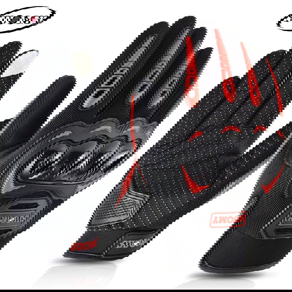 Suomy Motorcycle Gloves Summer Mesh Breathable Moto Gloves Men Women Touch Screen Motocross Gloves Touch Screen Cycling Gloves - Slobuy