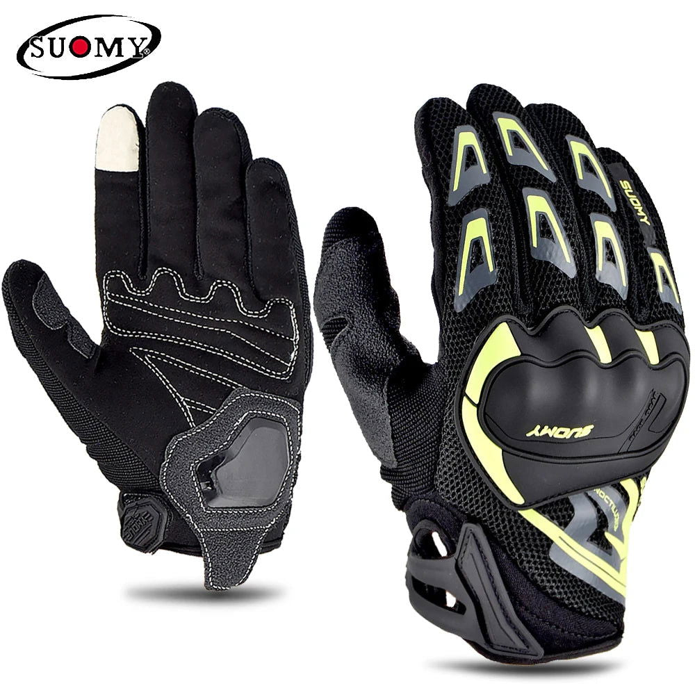 Suomy Motorcycle Gloves Summer Mesh Breathable Moto Gloves Men Women Touch Screen Motocross Gloves Touch Screen Cycling Gloves - Slobuy