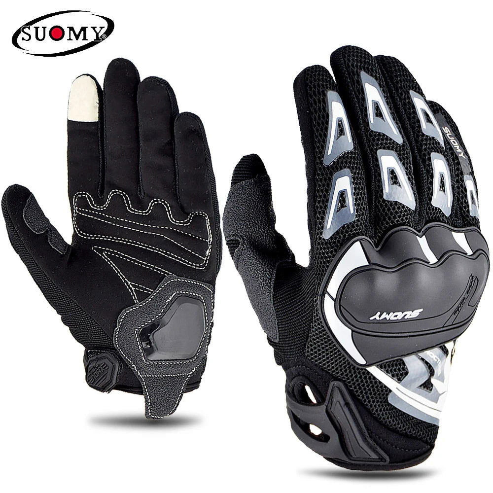 Suomy Motorcycle Gloves Summer Mesh Breathable Moto Gloves Men Women Touch Screen Motocross Gloves Touch Screen Cycling Gloves - Slobuy