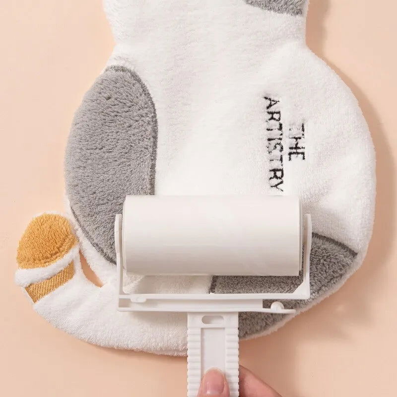 Super Absorbent Cute Cat Hand Towel Household Microfiber Kitchen Towel High-efficiency Tableware Cleaning Towel Kitchen Tools - Slobuy