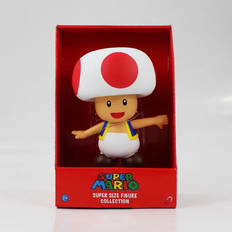 Super Mario Bros Toys Mario Luigi Yoshi Peach Bowser Donkey Kong Anime Figures Action Collection Toys Model Dolls for Kids Gifts - Slobuy