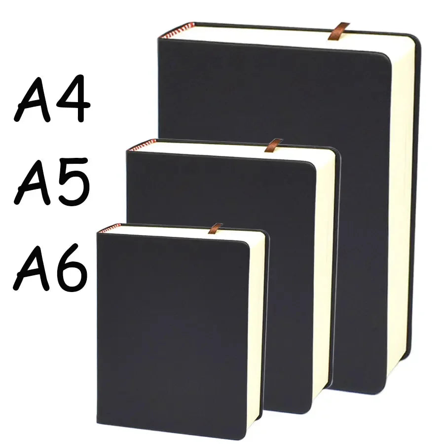 Super Thick Notebooks Agenda Planner 660 pages Blank inner PU Leather Soft Cover Sketchbook Journal Diary notebook Stationery - Slobuy