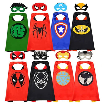 Superhero Capes for Kids 3-10 Year Old Boy Gifts Boys Cartoon Dress Up Costumes Party Supplies Easter Gifts - Slobuy