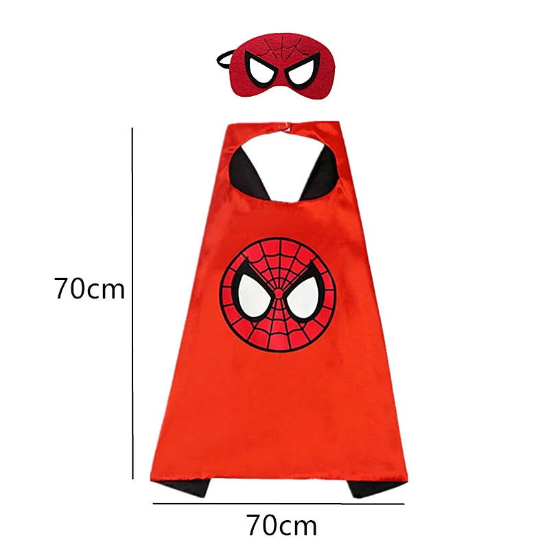 Superhero Capes for Kids 3-10 Year Old Boy Gifts Boys Cartoon Dress Up Costumes Party Supplies Easter Gifts - Slobuy