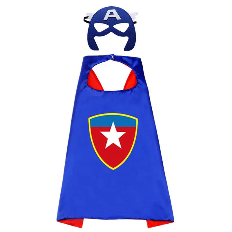 Superhero Capes for Kids 3-10 Year Old Boy Gifts Boys Cartoon Dress Up Costumes Party Supplies Easter Gifts - Slobuy