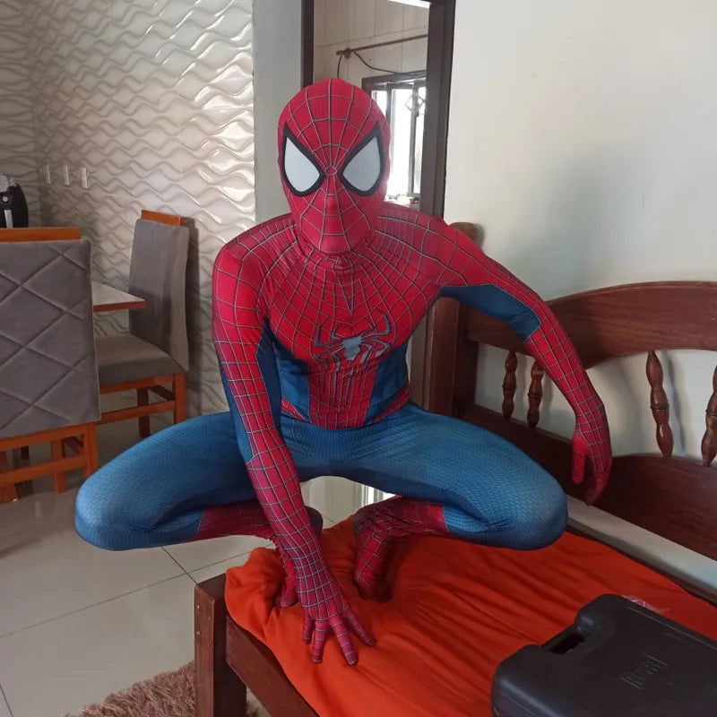 Superhero Spandex Costume Cosplay 3D Zentai Full Bodysuit Halloween Adult 3D Style Rubies Men's Cosplay Costume - Slobuy