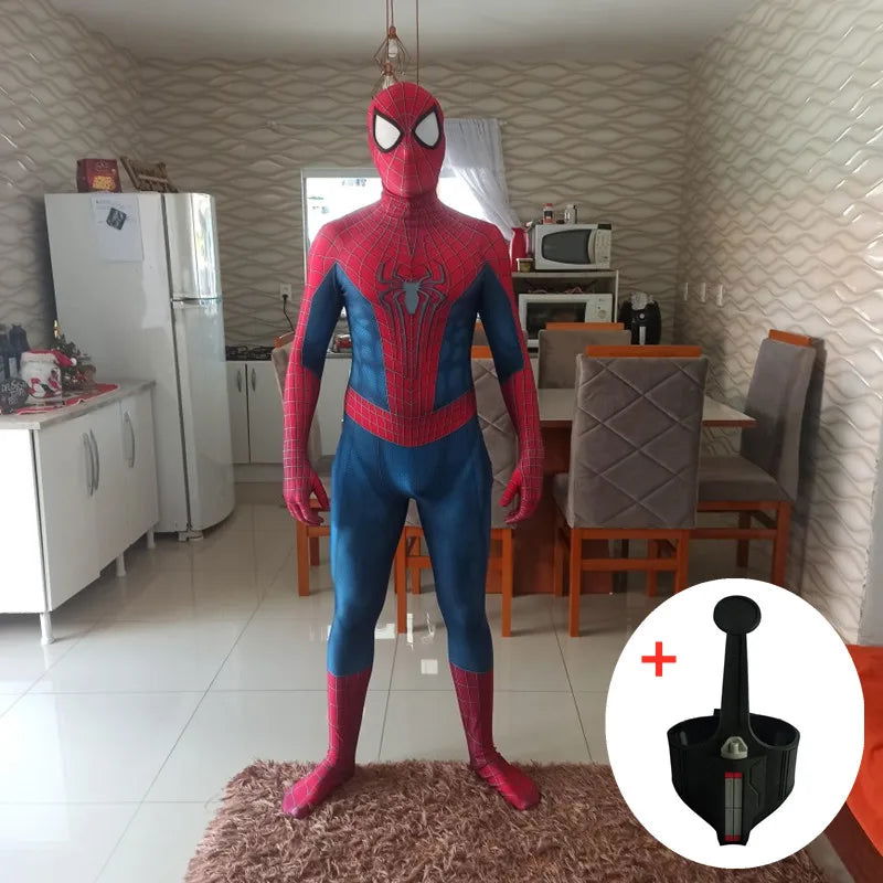 Superhero Spandex Costume Cosplay 3D Zentai Full Bodysuit Halloween Adult 3D Style Rubies Men's Cosplay Costume - Slobuy