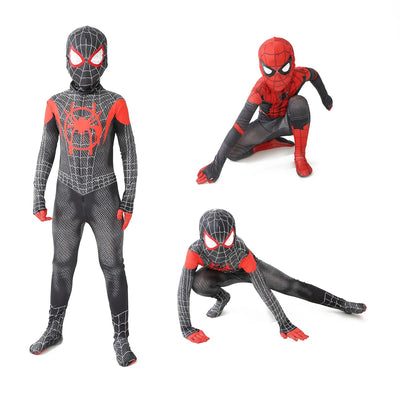Superhero Spiderman Kids Costume Set 12 Style Iron Miles The Amazing Spiderman Halloween Cosplay Bodysuit for Boys and Girls - Slobuy