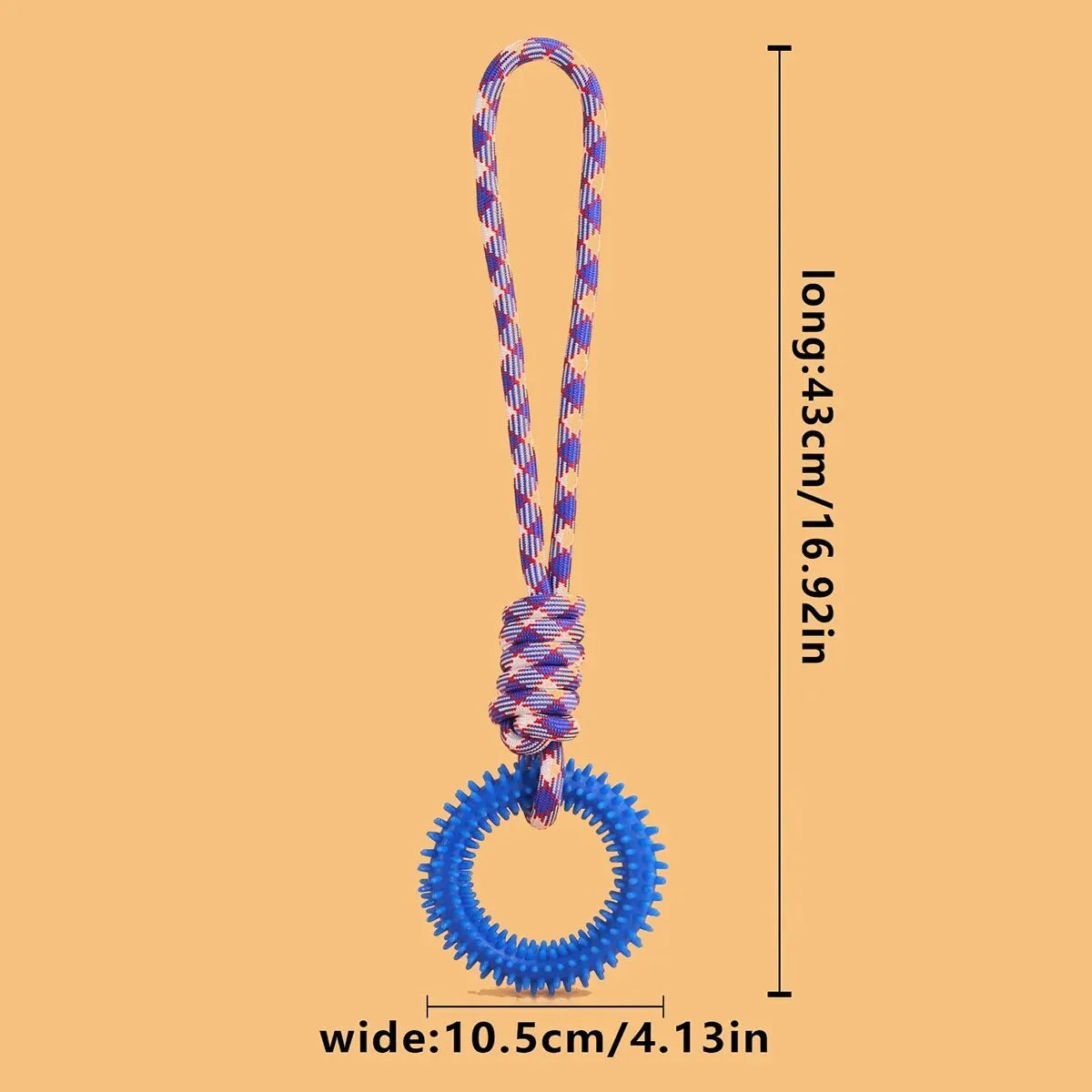 Supet Interactive Training Pet Toy Ring Spiked Ring Dog Teeth Cleaning Pet Supplies - Slobuy