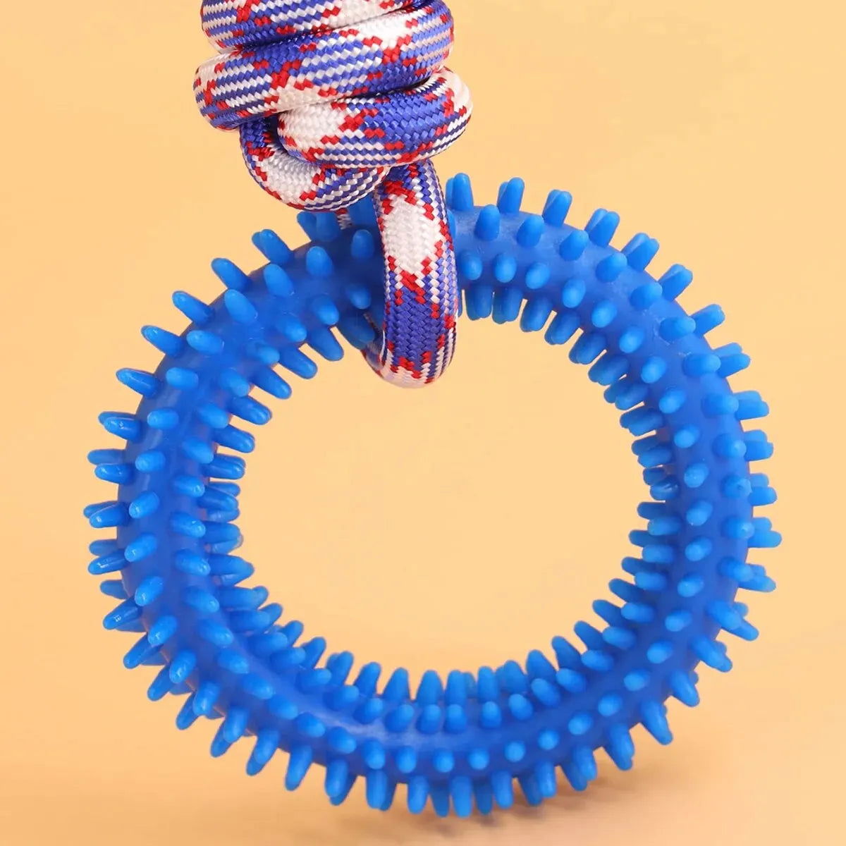 Supet Interactive Training Pet Toy Ring Spiked Ring Dog Teeth Cleaning Pet Supplies - Slobuy