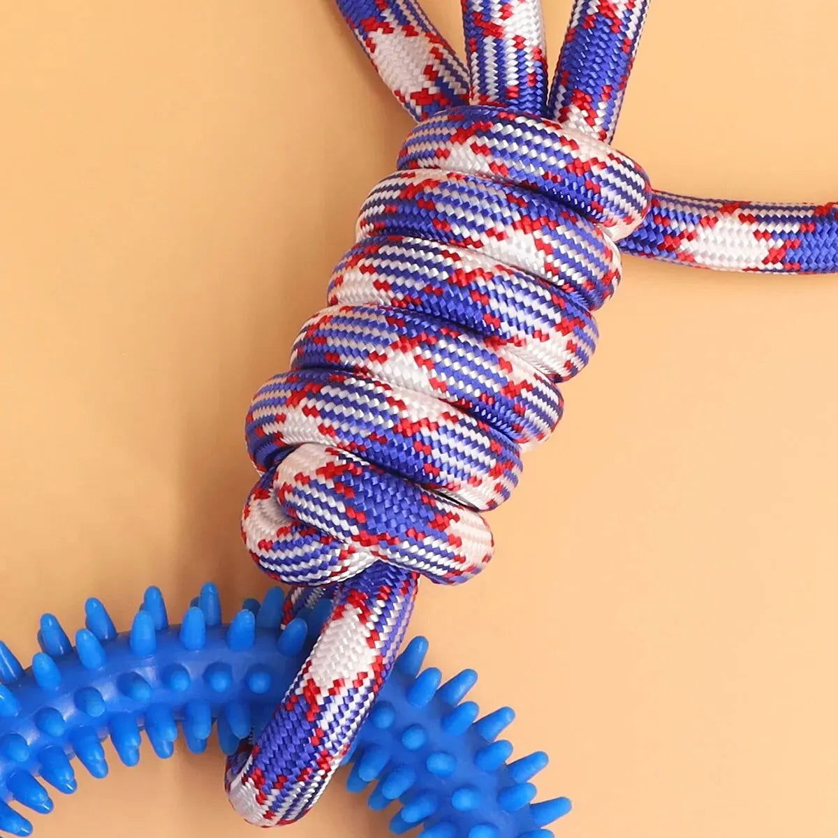 Supet Interactive Training Pet Toy Ring Spiked Ring Dog Teeth Cleaning Pet Supplies - Slobuy