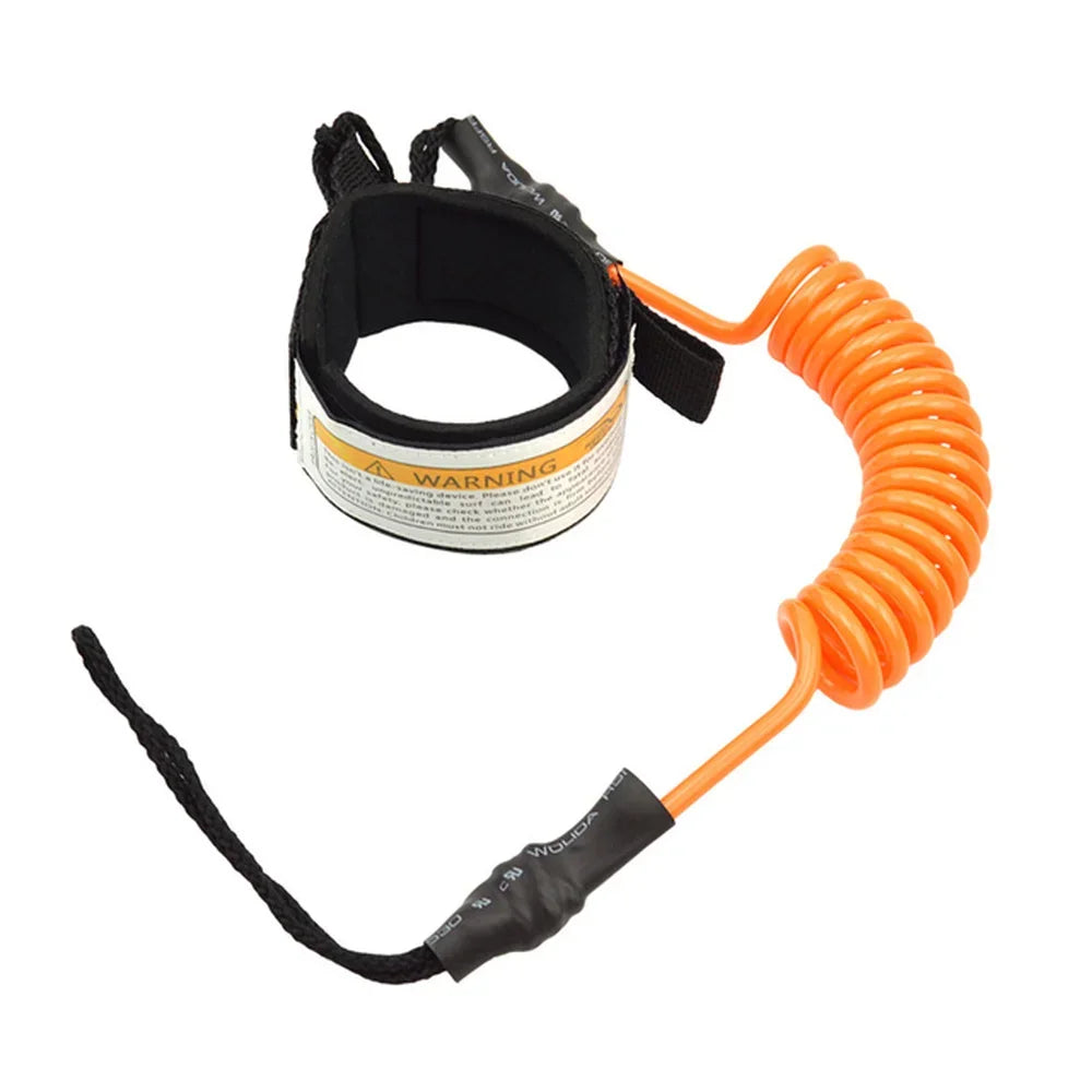 Surf Sup 4 Feet Ankle Leash Surfing Elastic Coiled Stand UP Paddle Board Leg Rope Surfboard Ankle Leash - Slobuy