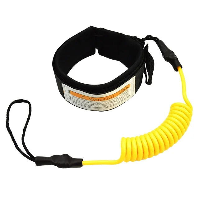 Surf Sup 4 Feet Ankle Leash Surfing Elastic Coiled Stand UP Paddle Board Leg Rope Surfboard Ankle Leash - Slobuy
