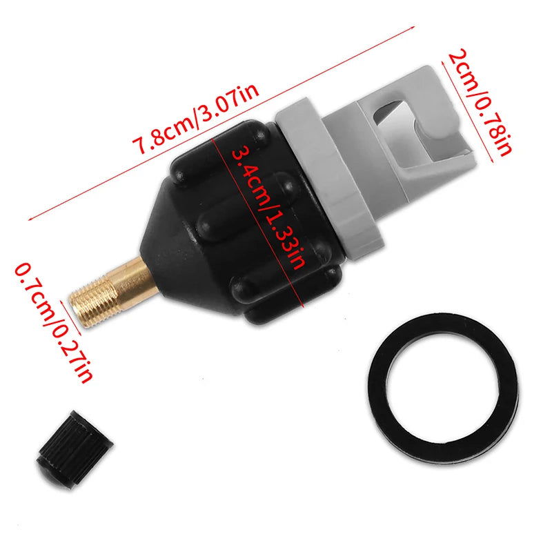 Surfboard Air Pump Adapter Inflatable Stand Up Paddle Board Rubber Boat Kayak Valve Tire Compressor Converter Surfing Nozzle - Slobuy