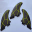 Surfing Accessories M Surf fins Thrusters set surfing fin for surfboard Tri set - Slobuy