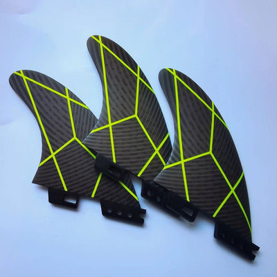 Surfing Accessories M Surf fins Thrusters set surfing fin for surfboard Tri set - Slobuy
