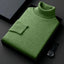 Sweatwear Mens Anti-pilling High Quality Knitted Turtleneck Sweater Slim Fit Long Sleeve Pullover Solid Color Trend Men Clothing - Slobuy