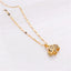 Sweet Zircon Crystal Pendant Necklace For Women Korean Fashion Stainless Steel Clavicle Chain Jewelry Female Wedding Accessories - Slobuy