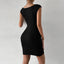 Sweetheart Neck Bodycon Dress, Party Wear Solid Sleeveless Dress, Women's Clothing - Slobuy