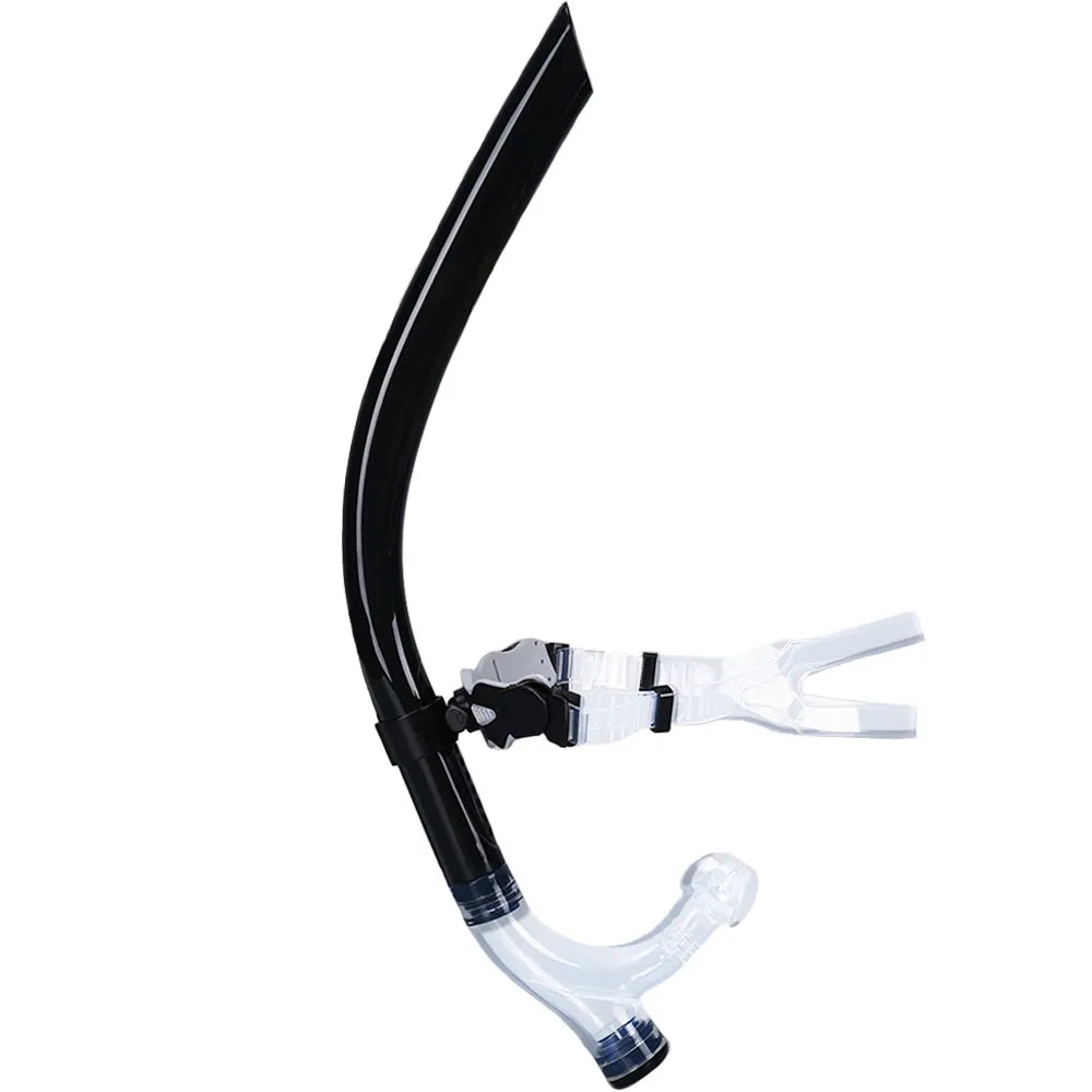 Swim Training Snorkel Center-Mount Front ComfortableMounted Silicone Mouthpiece Junior Swimmers Equipment For Adult Youth Kid - Slobuy