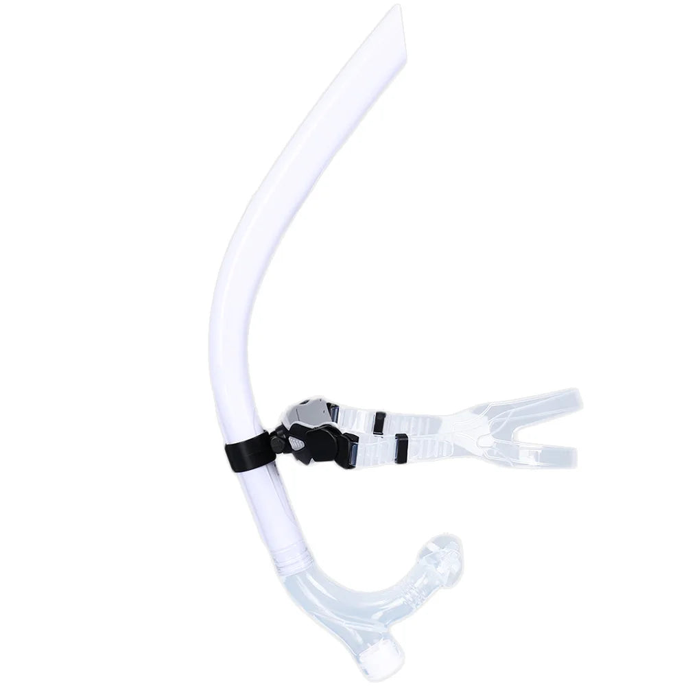 Swim Training Snorkel Center-Mount Front ComfortableMounted Silicone Mouthpiece Junior Swimmers Equipment For Adult Youth Kid - Slobuy
