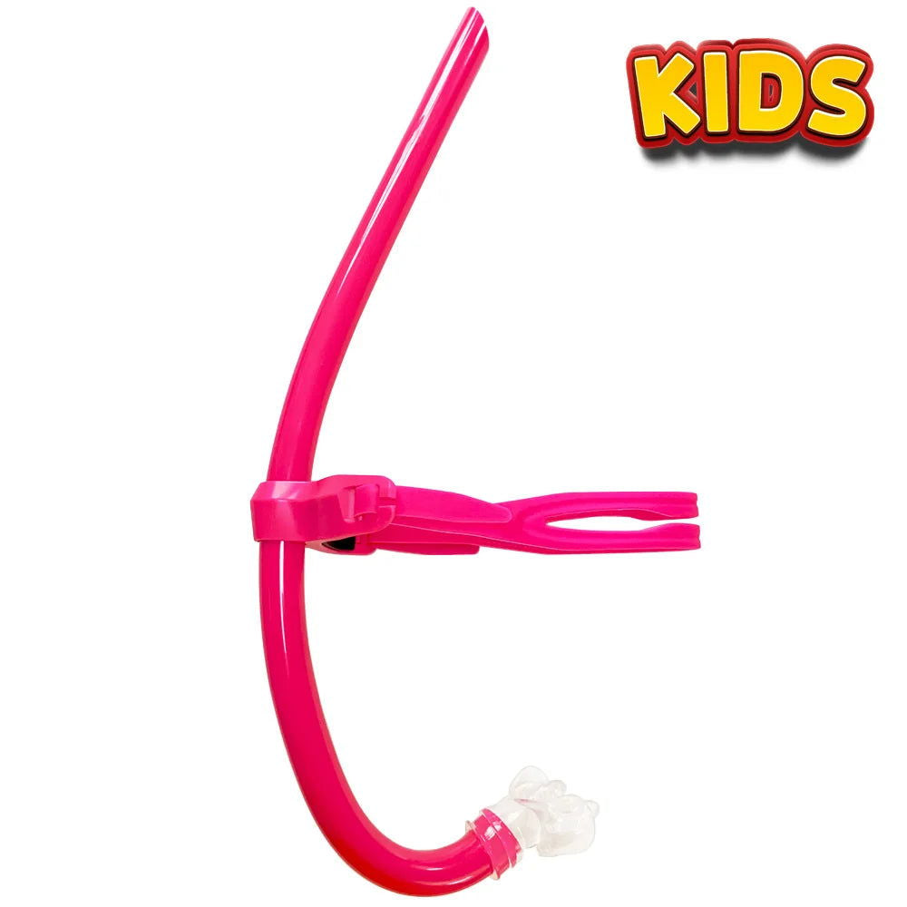 Swim Training Snorkel Center-Mount Front ComfortableMounted Silicone Mouthpiece Junior Swimmers Equipment For Adult Youth Kid - Slobuy