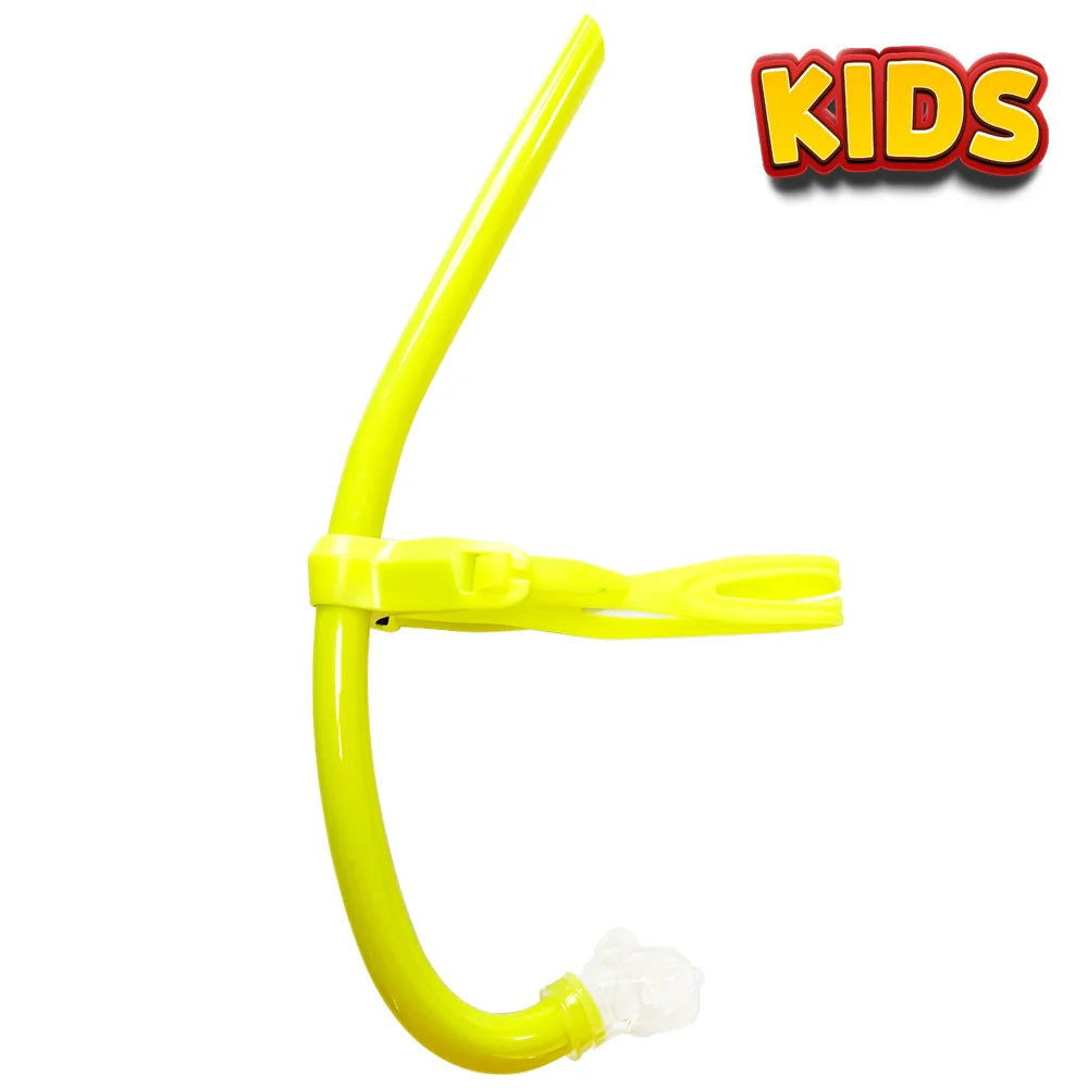 Swim Training Snorkel Center-Mount Front ComfortableMounted Silicone Mouthpiece Junior Swimmers Equipment For Adult Youth Kid - Slobuy