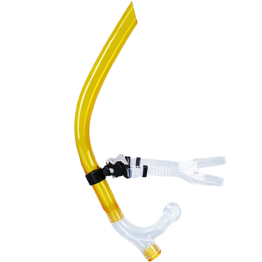 Swim Training Snorkel Center-Mount Front ComfortableMounted Silicone Mouthpiece Junior Swimmers Equipment For Adult Youth Kid - Slobuy