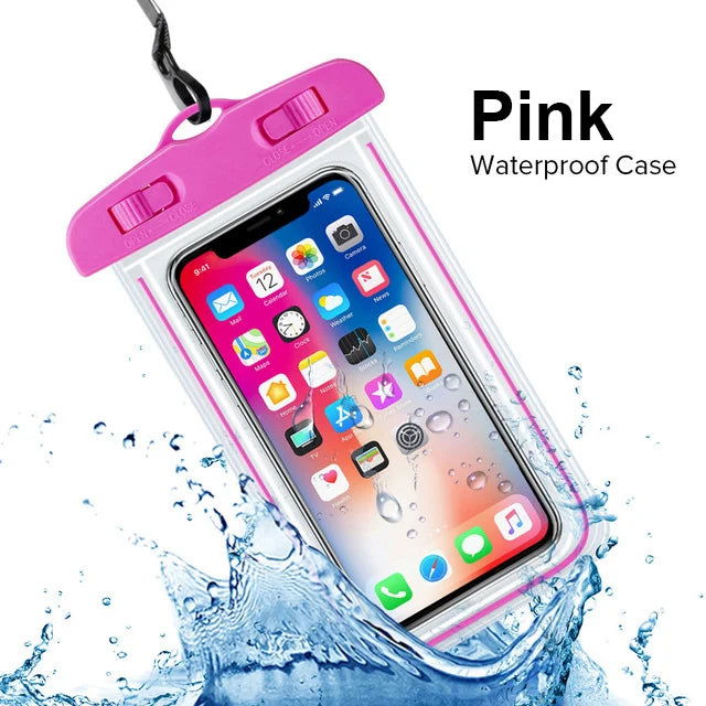 Swimming Bags Waterproof Phone Case Water proof Bag Mobile Phone Pouch PV Cover for iPhone 12 Pro Xs Max XR X 8 7 Galaxy S10 - Slobuy