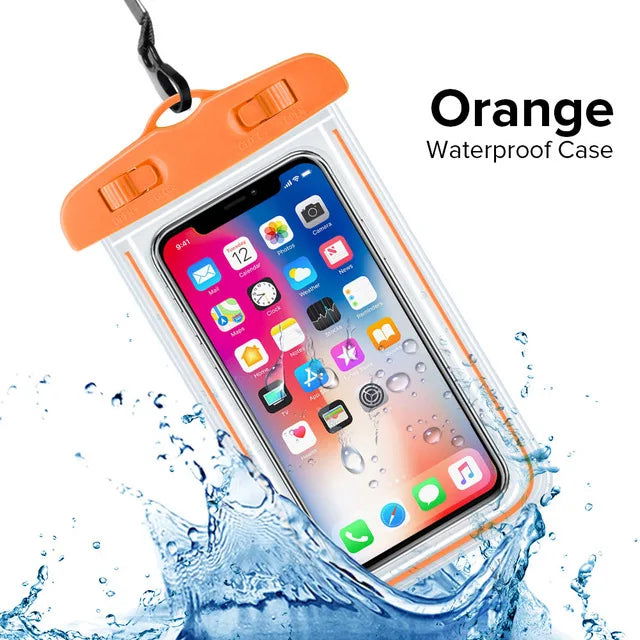 Swimming Bags Waterproof Phone Case Water proof Bag Mobile Phone Pouch PV Cover for iPhone 12 Pro Xs Max XR X 8 7 Galaxy S10 - Slobuy