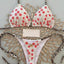 Swimwear Women Cute  Cherry Print Brazilian Thong Bikini Set Sexy Thong Swimsuit Two Pieces Bathing Suit Women 2023 Beach Wear - Slobuy