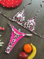 Swimwear Women Cute  Cherry Print Brazilian Thong Bikini Set Sexy Thong Swimsuit Two Pieces Bathing Suit Women 2023 Beach Wear - Slobuy