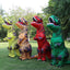 T-rex inflatable uit Tyrannosaurus Dinosaur Costume Child Kids Adult Role-playing Fancy Halloween Mascot Party Apparel - Slobuy